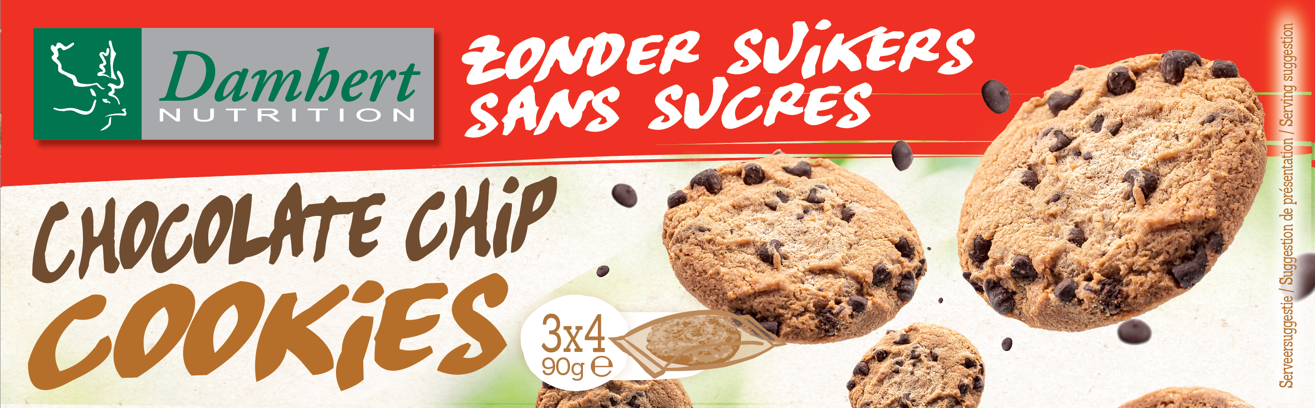 Damhert Chocolate chips cookie 90.00 Gram