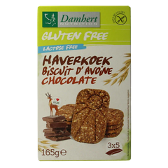Damhert Haverkoekjes chocolade glutenvrij 165.00 Gram