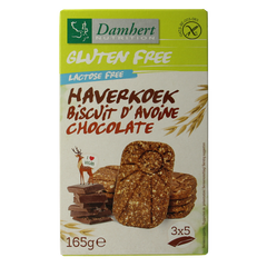 Damhert Haverkoekjes chocolade glutenvrij 165.00 Gram