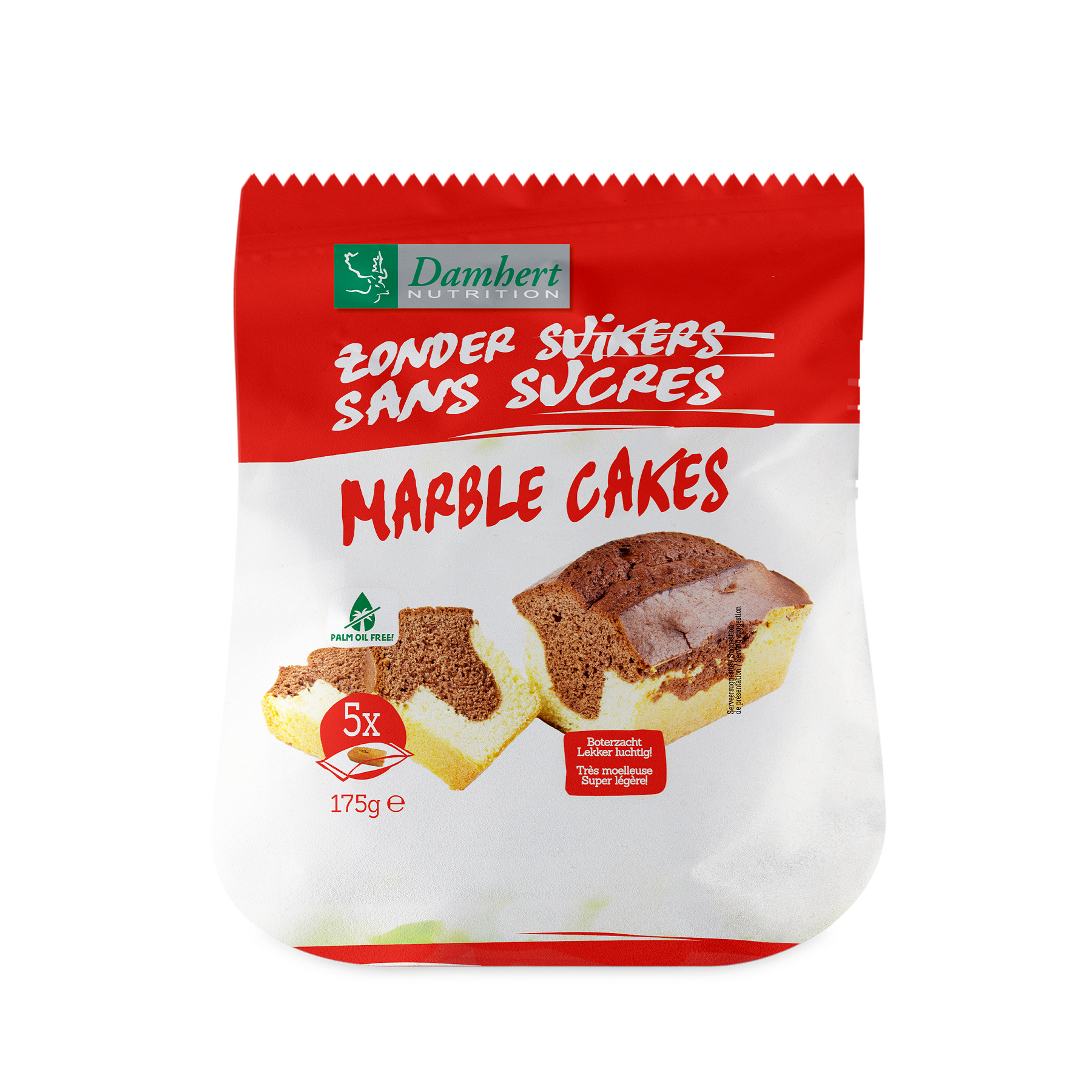 Damhert Marmercakes zonder suikers 175 Gram