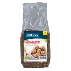 Biofood Lijnzaadmix pitten cranberry bio 250 Gram