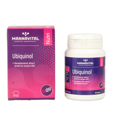 Mannavital Ubiquinol co-enzym Q10 60 Capsules