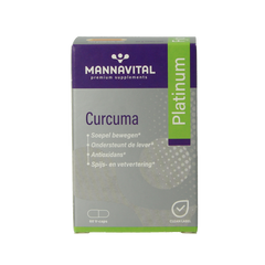Mannavital Curcuma platinum 60.00 Vegetarische capsules