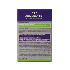Mannavital Curcuma platinum 60.00 Vegetarische capsules