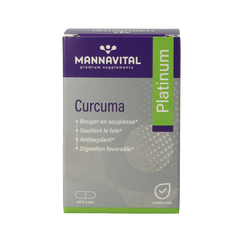 Mannavital Curcuma platinum 60.00 Vegetarische capsules
