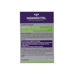 Mannavital Green tea platinum 60.00 Vegetarische capsules
