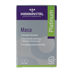 Mannavital Maca platinum 60 Vegetarische capsules