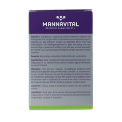 Mannavital Maca platinum 60 Vegetarische capsules