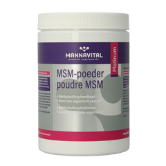 Mannavital MSM poeder platinum 500 Gram