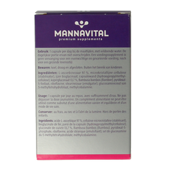 Mannavital IJzer platinum 60 Vegetarische capsules