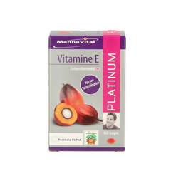 Mannavital Vitamine E platinum 60.00 Vegetarische capsules