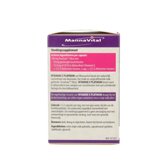 Mannavital Vitamine E platinum 60.00 Vegetarische capsules
