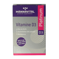 Mannavital Vitamine D3 platinum 90 Capsules