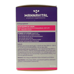 Mannavital Vitamine D3 platinum 90 Capsules