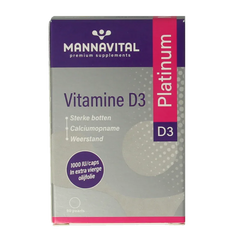 Mannavital Vitamine D3 platinum 90 Capsules