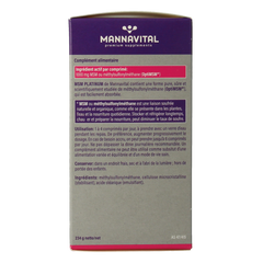Mannavital MSM Platinum 180.00 Tabletten