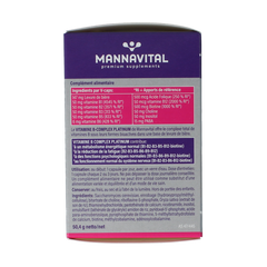 Mannavital Vitamine B complex platinum 60 Vegetarische capsules
