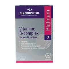 Mannavital Vitamine B complex platinum 60 Vegetarische capsules