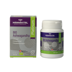 Mannavital Ashwagandha platinum bio 60 Vegetarische capsules