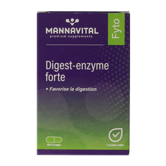 Mannavital Digest enzyme forte 60 Vegetarische capsules