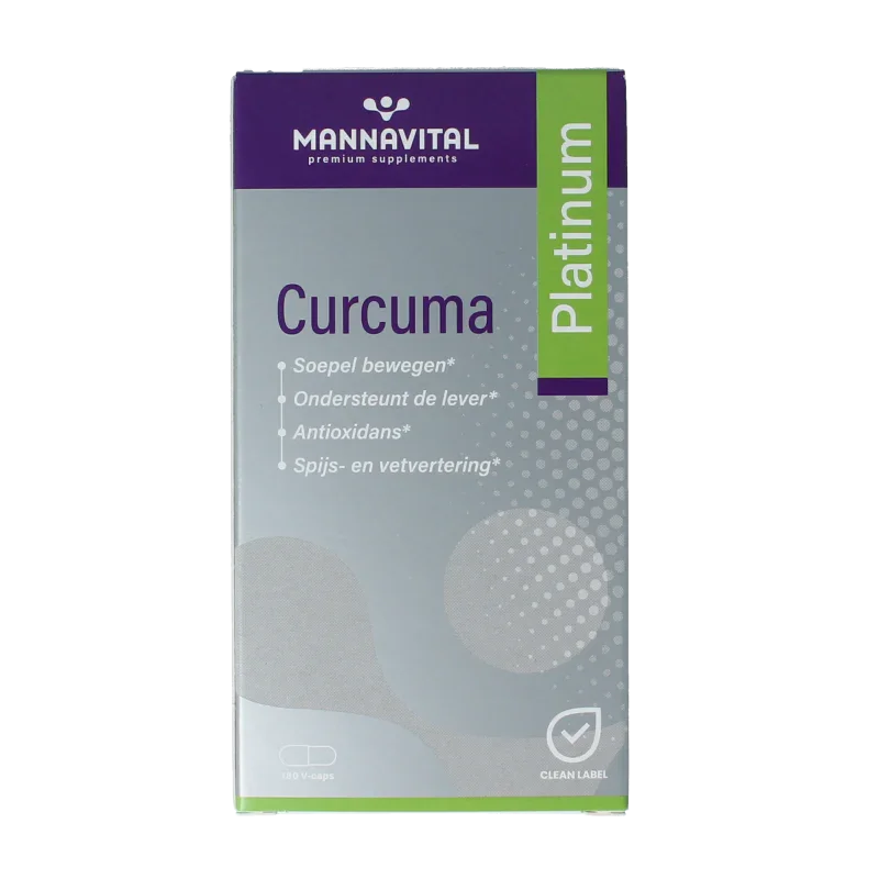 Mannavital Curcuma platinum 180 Vegetarische capsules