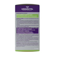 Mannavital Curcuma platinum 180.00 Vegetarische capsules