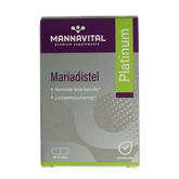 Mannavital Mariadistel platinum 60.00 Vegetarische capsules