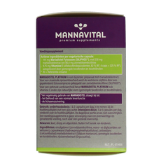 Mannavital Mariadistel platinum 60.00 Vegetarische capsules