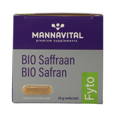 Mannavital Saffraan platinum bio 60.00 Vegetarische capsules