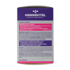 Mannavital Quercetine platinum 60.00 Vegetarische capsules