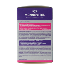 Mannavital Quercetine platinum 60 Vegetarische capsules