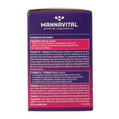 Mannavital Vitamine D3 + vitamine A forte 90.00 Capsules