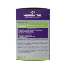 Mannavital Gember platinum bio 90.00 Vegetarische capsules