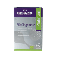 Mannavital Gember platinum bio 90 Vegetarische capsules