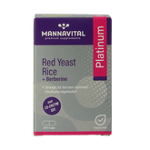 Mannavital Rode rijst + berberine platinum 60 Vegetarische capsules