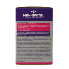 Mannavital Rode rijst + berberine platinum 60.00 Vegetarische capsules