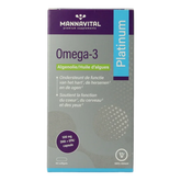 Mannavital Omega-3 algenolie platinum 60 Softgels