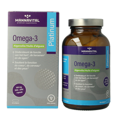 Mannavital Omega-3 algenolie platinum 60 Softgels