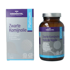 Mannavital Zwarte komijnolie platinum 120 Softgels