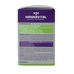 Mannavital Berberine platinum 60 Vegetarische capsules