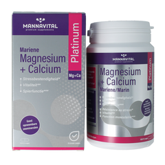 Mannavital Mariene magnesium + calcium platinum 120 Vegetarische capsules