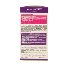Mannavital Mariene magnesium + calcium platinum 120 Vegetarische capsules