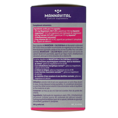 Mannavital Mariene magnesium + calcium platinum 120 Vegetarische capsules