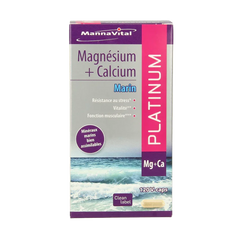 Mannavital Mariene magnesium + calcium platinum 120 Vegetarische capsules