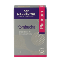 Mannavital Kombucha platinum 60.00 Vegetarische capsules