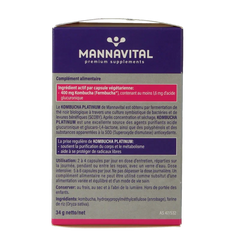 Mannavital Kombucha platinum 60 Vegetarische capsules