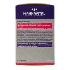 Mannavital Nattokinase platinum 90.00 Vegetarische capsules