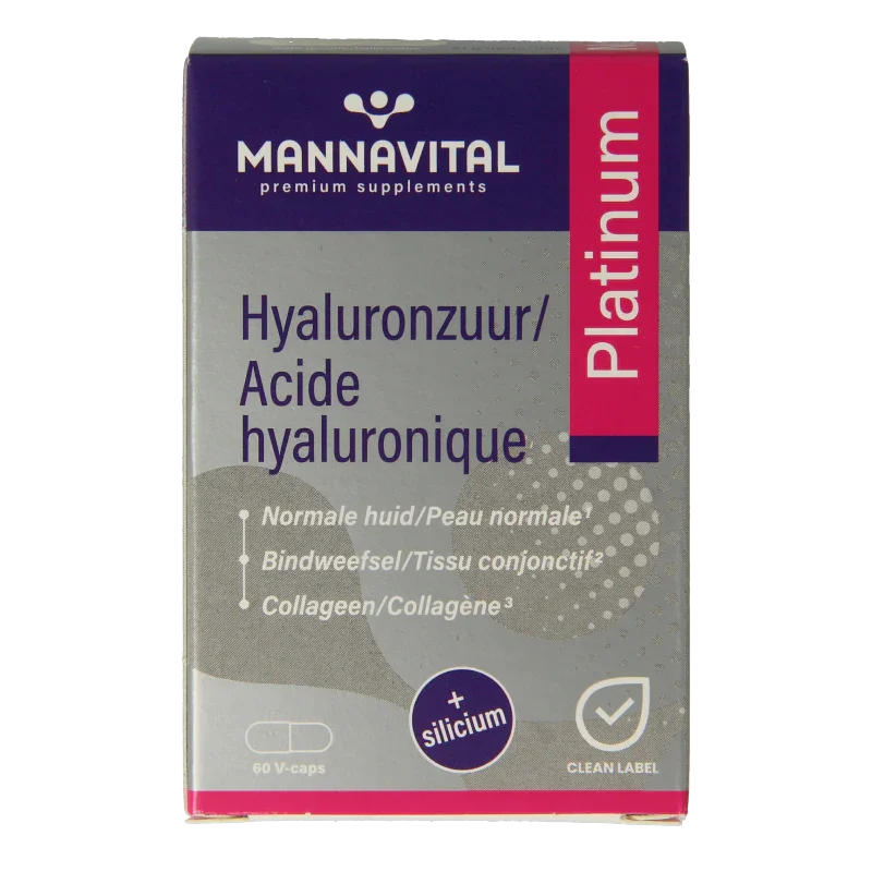 Mannavital Hyaluronzuur platinum 60 Capsules