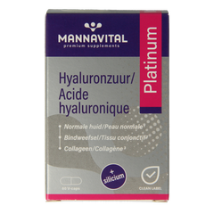 Mannavital Hyaluronzuur platinum 60.00 Capsules