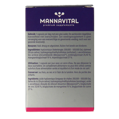 Mannavital Hyaluronzuur platinum 60 Capsules
